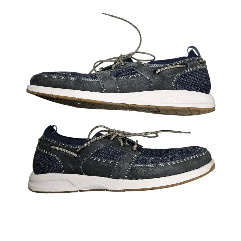 Dockers Men's Vaughan Boat Shoes Blue and Gray Size 10.5 M.